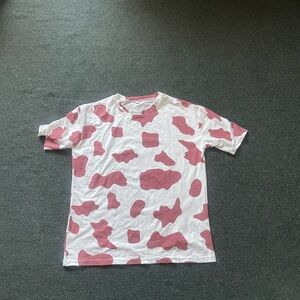 Pink and White Patterned T-Shirt